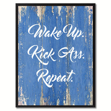 Load image into Gallery viewer, Wake Up Repeat Funny Quote Saying Gift Ideas Home Décor Wall Art
