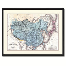 Load image into Gallery viewer, China Japan Korea Vintage Antique Map Wall Art Home Decor Gift Ideas Canvas Print Custom Picture Frame
