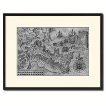Load image into Gallery viewer, Land Vintage B&amp;W Map Canvas Print, Picture Frame Home Decor Wall Art Gift Ideas

