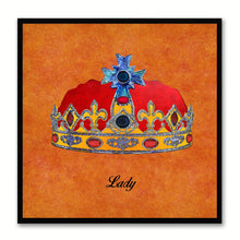 Load image into Gallery viewer, Lady Orange Canvas Print Black Frame Kids Bedroom Wall Home Décor
