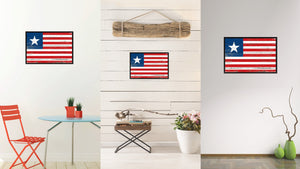 Historical State City Florida Secession State Flag Vintage Canvas Print with Black Picture Frame Home Decor Wall Art Collectible Decoration Artwork Gifts
