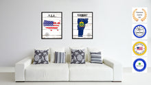 Load image into Gallery viewer, Vermont State Flag Gifts Home Decor Wall Art Canvas Print Picture Frames
