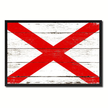 Load image into Gallery viewer, Alabama State Flag Vintage Canvas Print with Black Picture Frame Home DecorWall Art Collectible Decoration Artwork Gifts
