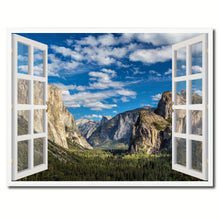 Load image into Gallery viewer, Tunnel View Yosemite National Park California Picture French Window Framed Canvas Print Home Decor Wall Art Collection
