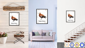 Ruddy Shelduck Bird Canvas Print, Black Picture Frame Gift Ideas Home Decor Wall Art Decoration