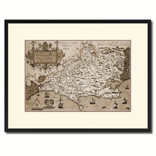 Load image into Gallery viewer, Atlas Of England &amp; Wales Vintage Sepia Map Canvas Print, Picture Frame Gifts Home Decor Wall Art Decoration
