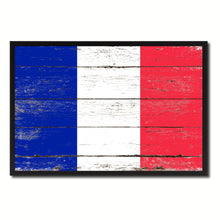 Load image into Gallery viewer, France Country National Flag Vintage Canvas Print with Picture Frame Home Decor Wall Art Collection Gift Ideas
