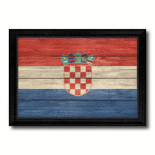 Load image into Gallery viewer, Croatia Country Flag Texture Canvas Print with Black Picture Frame Home Decor Wall Art Decoration Collection Gift Ideas

