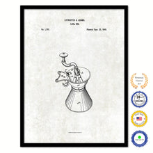 Load image into Gallery viewer, 1840 Coffee Mill Grinder Vintage Patent Artwork Black Framed Canvas Print Home Office Decor Great for Coffee Spice Lover Cafe Shop
