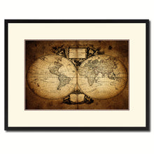 Load image into Gallery viewer, World Vintage Antique Map Wall Art Home Decor Gift Ideas Canvas Print Custom Picture Frame
