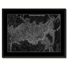 Load image into Gallery viewer, Russia Siberia Vintage Monochrome Map Canvas Print, Gifts Picture Frames Home Decor Wall Art
