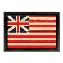 Load image into Gallery viewer, Grand Union Military Flag Vintage Canvas Print with Black Picture Frame Home Decor Wall Art Decoration Gift Ideas

