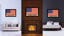 Load image into Gallery viewer, Stronger Together USA Flag Vintage Canvas Print with Black Picture Frame Home Decor Wall Art Decoration Gift Ideas
