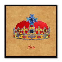 Load image into Gallery viewer, Lady Brown Canvas Print Black Frame Kids Bedroom Wall Home Décor
