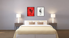 Load image into Gallery viewer, Zodiac Tiger Horoscope Canvas Print, Black Picture Frame Home Decor Wall Art Gift
