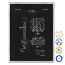Load image into Gallery viewer, 1951 Fender Guitar Bridge and Pickup Assembly Old Patent Art Print on Canvas Custom Framed Vintage Home Decor Wall Decoration Great for Gifts
