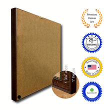 Load image into Gallery viewer, Kansas City Missouri State Flag Canvas Print Brown Picture Frame
