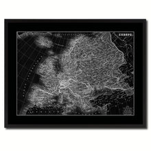Load image into Gallery viewer, Europe Vintage Monochrome Map Canvas Print, Gifts Picture Frames Home Decor Wall Art
