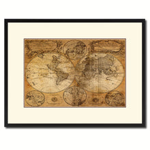 Load image into Gallery viewer, World Vintage Antique Map Wall Art Home Decor Gift Ideas Canvas Print Custom Picture Frame
