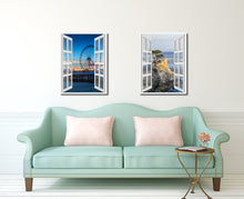 Load image into Gallery viewer, Sunset View Ferris Wheel Picture French Window Canvas Print with Frame Gifts Home Decor Wall Art Collection
