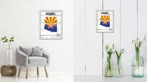 Arizona Flag Gifts Home Decor Wall Art Canvas Print with Custom Picture Frame