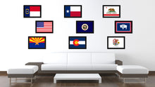 Load image into Gallery viewer, Minnesota State Flag Canvas Print with Custom Black Picture Frame Home Decor Wall Art Decoration Gifts

