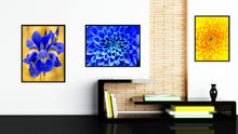 Load image into Gallery viewer, Blue Chrysanthemum Flower Framed Canvas Print Home Décor Wall Art
