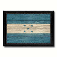 Load image into Gallery viewer, Honduras Country Flag Texture Canvas Print with Black Picture Frame Home Decor Wall Art Decoration Collection Gift Ideas
