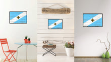 Load image into Gallery viewer, Madison City Wisconsin State Flag Vintage Canvas Print with Black Picture Frame Home Decor Wall Art Collectible Decoration Artwork Gifts
