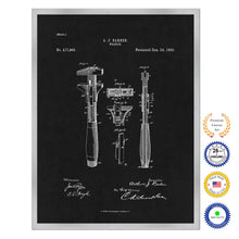 Load image into Gallery viewer, 1889 Wrench Old Patent Art Print on Canvas Custom Framed Vintage Home Decor Wall Decoration Great for Gifts
