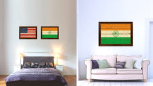 Load image into Gallery viewer, Miami City Florida State Vintage Flag Canvas Print Brown Picture Frame
