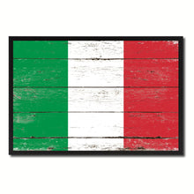 Load image into Gallery viewer, Italy Country National Flag Vintage Canvas Print with Picture Frame Home Decor Wall Art Collection Gift Ideas
