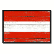 Load image into Gallery viewer, Austria Country National Flag Vintage Canvas Print with Picture Frame Home Decor Wall Art Collection Gift Ideas
