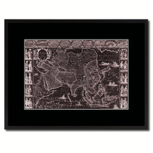Load image into Gallery viewer, Asia Vintage Vivid Sepia Map Canvas Print, Picture Frames Home Decor Wall Art Decoration Gifts
