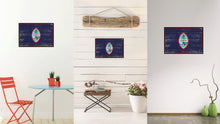 Load image into Gallery viewer, Guam US Territory Flag Vintage Canvas Print with Black Picture Frame Home Decor Wall Art Collectible Decoration Artwork Gifts
