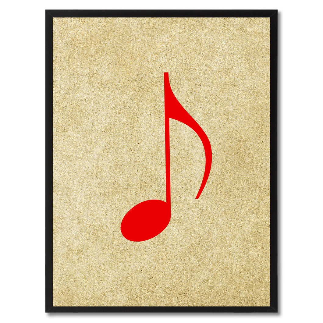 Quaver Music Brown Canvas Print Pictures Frames Office Home Décor Wall Art Gifts