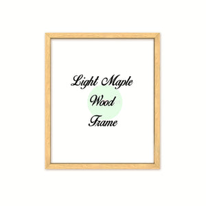 Light Maple Wood Frame Signature Frames Perfect Modern Comtemporary Painting Diploma Artwork Craft Project Home Decor