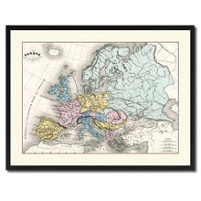 Load image into Gallery viewer, Ancient Europe Vintage Antique Map Wall Art Home Decor Gift Ideas Canvas Print Custom Picture Frame
