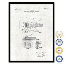Load image into Gallery viewer, 1956 Fender Guitar Tremolo Device for Stringed Instruments Old Patent Art Print on Canvas Custom Framed Vintage Home Decor Wall Decoration Great for Gifts
