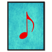 Load image into Gallery viewer, Quaver Music Aqua Canvas Print Pictures Frames Office Home Décor Wall Art Gifts
