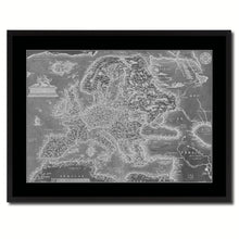 Load image into Gallery viewer, Europe Vintage Monochrome Map Canvas Print, Gifts Picture Frames Home Decor Wall Art
