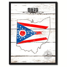 Load image into Gallery viewer, Ohio State Flag Gifts Home Decor Wall Art Canvas Print Picture Frames
