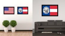 Load image into Gallery viewer, Civil War Florida Military Flag Canvas Print Black Picture Frame Gifts Home Decor Wall Art
